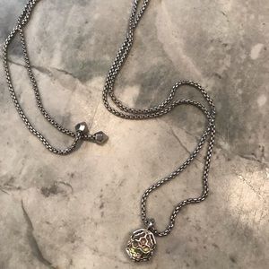 Kendra Scott Adjustable Necklace Silver & Abalone